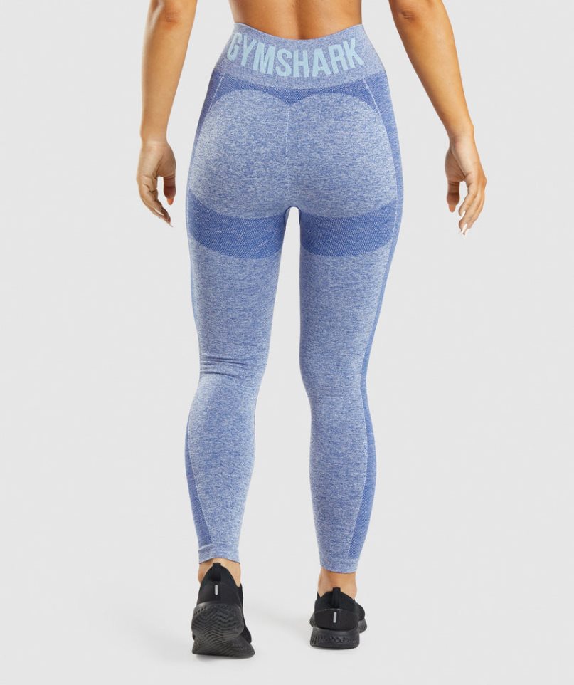 Legginsy Gymshark Flex High Waisted Damskie Niebieskie | PL 406QWY